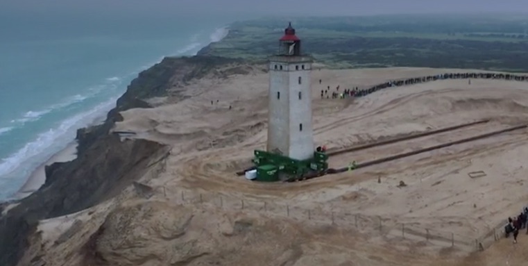 Déplacement du phare de Rubjerg